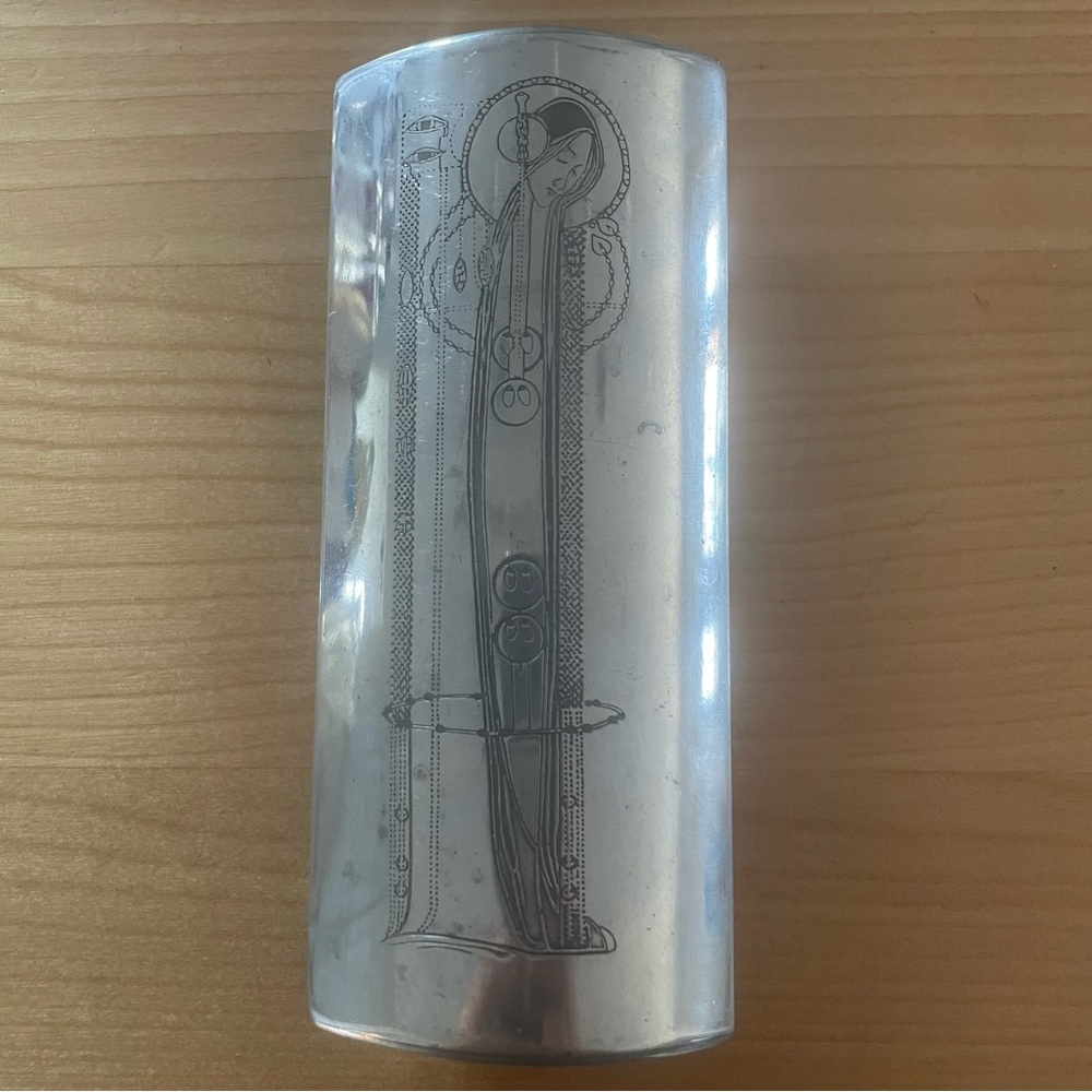 Art Nouveau pewter vase reproduction Charles Rennie MacIntosh